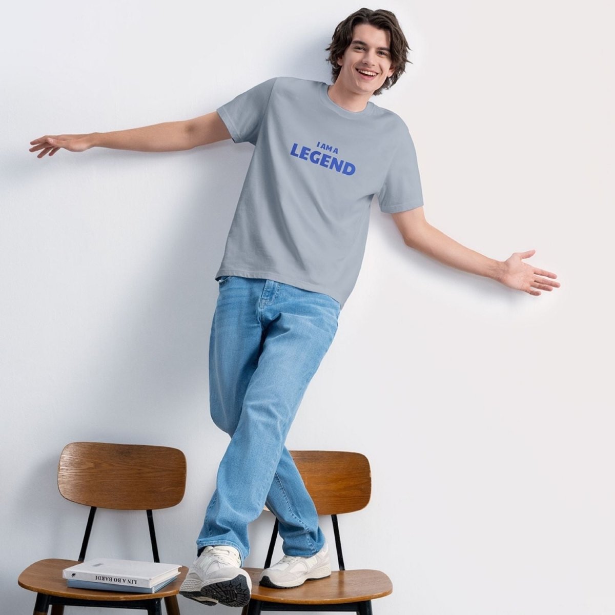 Men's Slim Fit Cotton Jersey Message Print Tee - Giordano