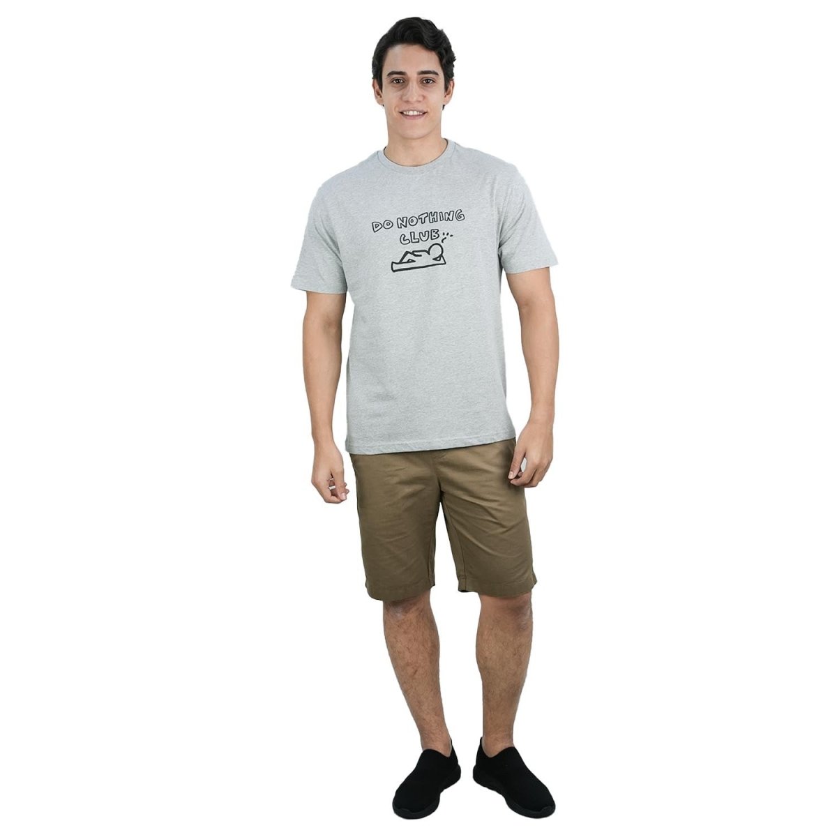 Men's Slim Fit Cotton Jersey Message Print Tee - Giordano