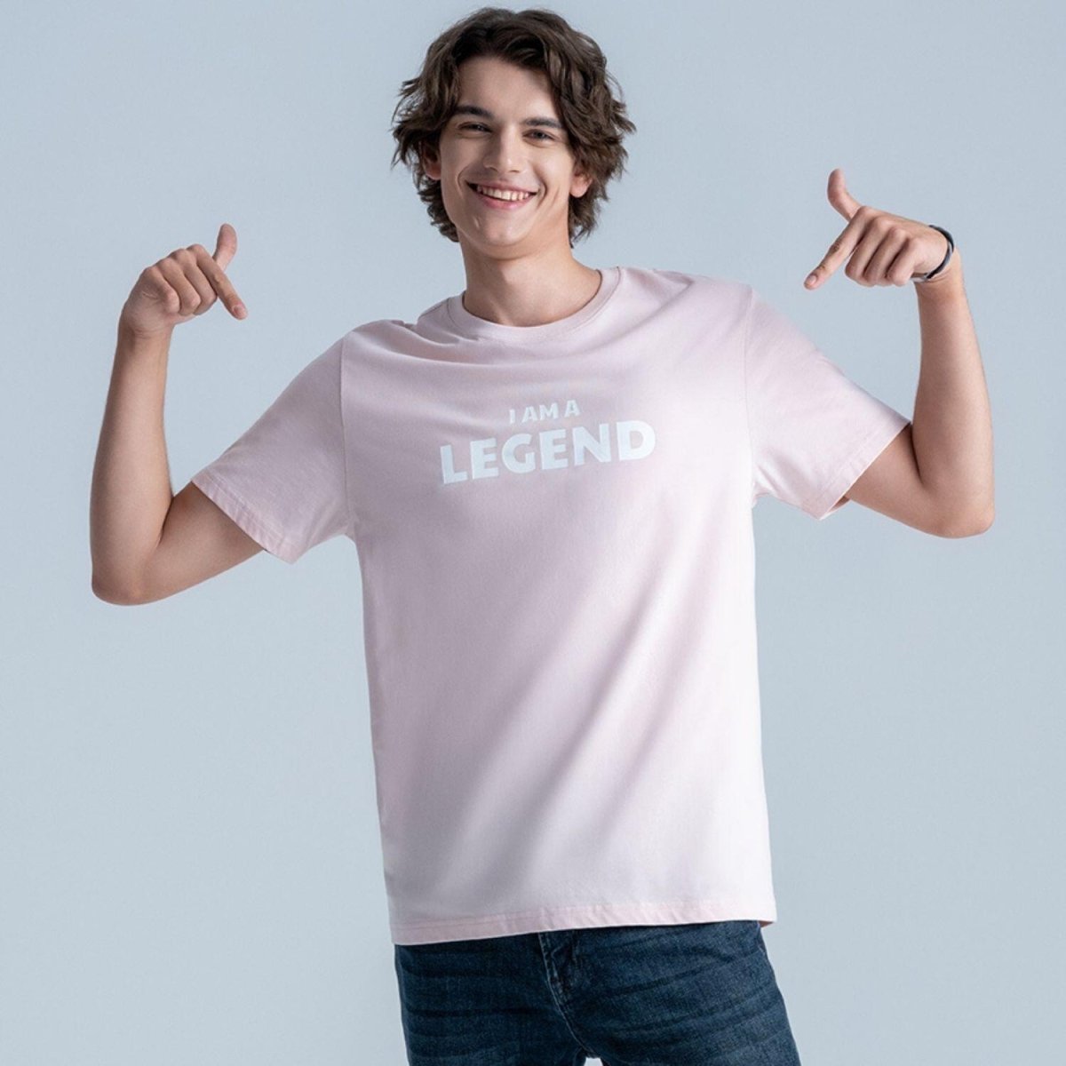 Men's Slim Fit Cotton Jersey Message Print Tee - Giordano