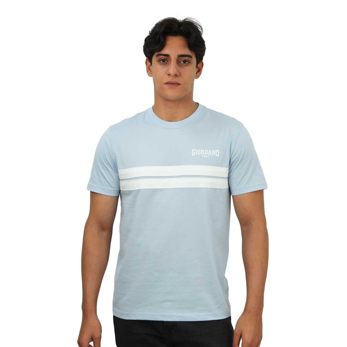 Men's Slim Fit Cotton Jersey Tee | Signature Print & Comfort - Giordano