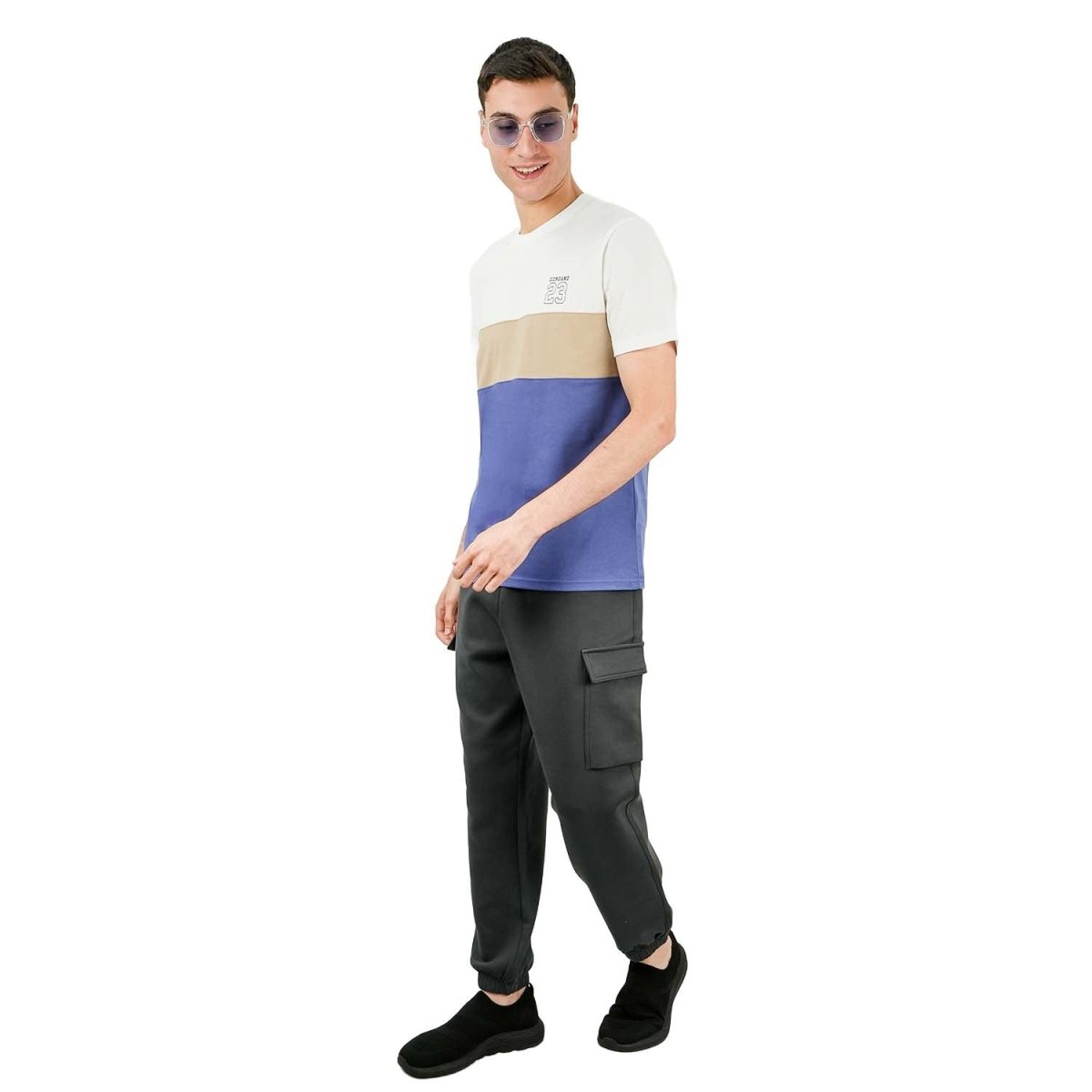 Men's Slim Fit Cotton Jersey Tee | Signature Print & Comfort - Giordano