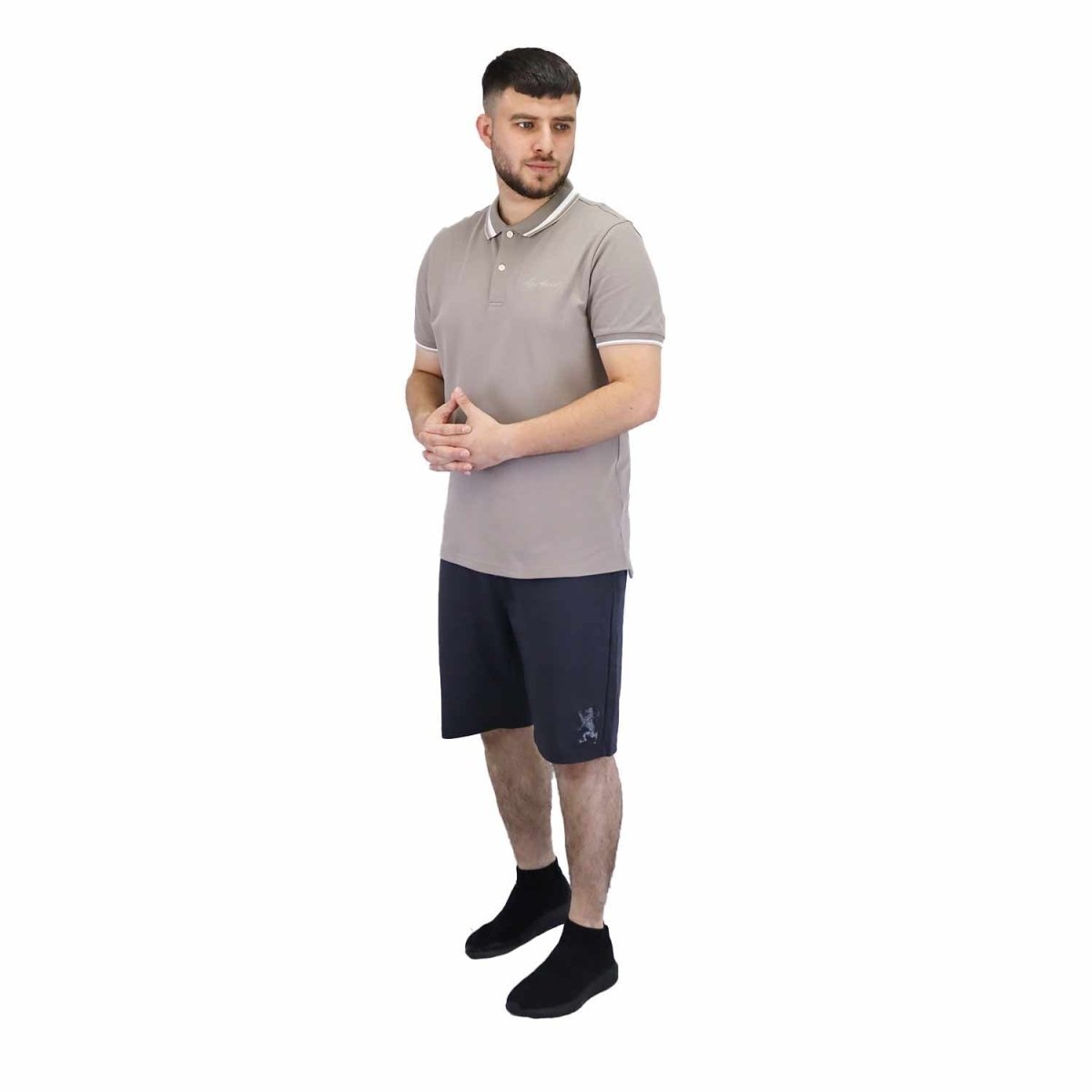 Men's Slim Fit Cotton Polo Shirt With Sailboat Embroidery - Giordano