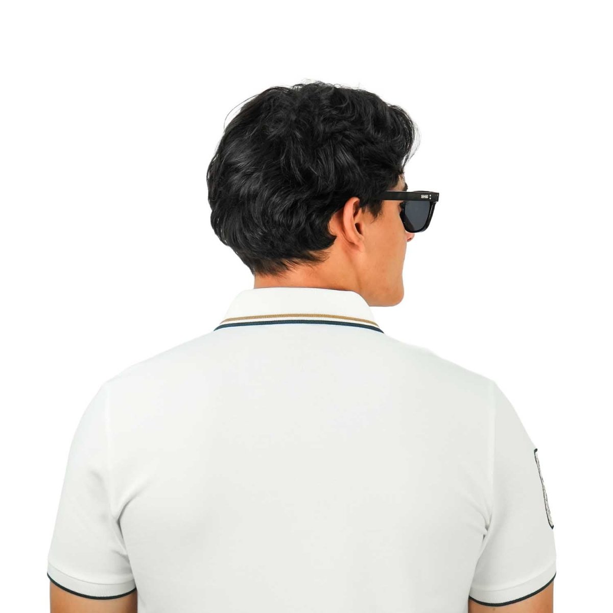 Men's Slim Fit Cotton Short Sleeve Napoleon Polo - Giordano