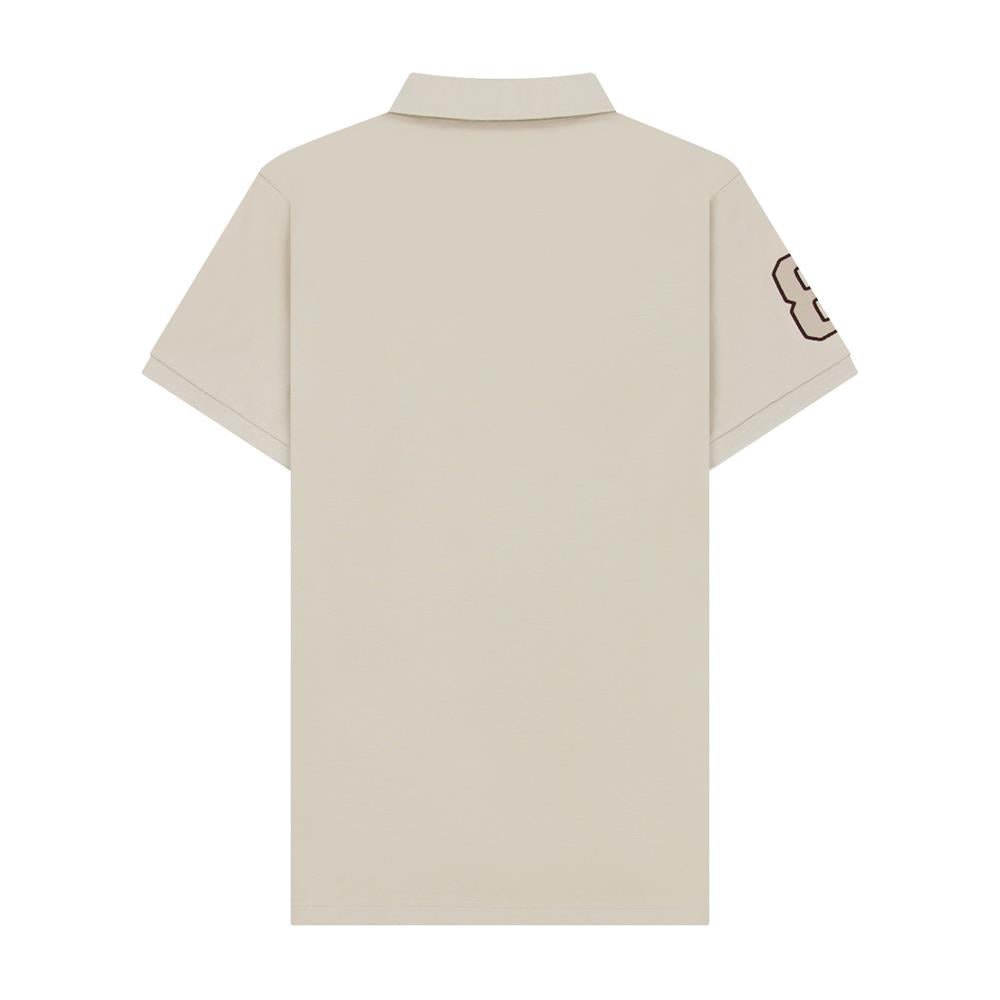 Men's Slim Fit Cotton Short Sleeve Napoleon Polo - Giordano