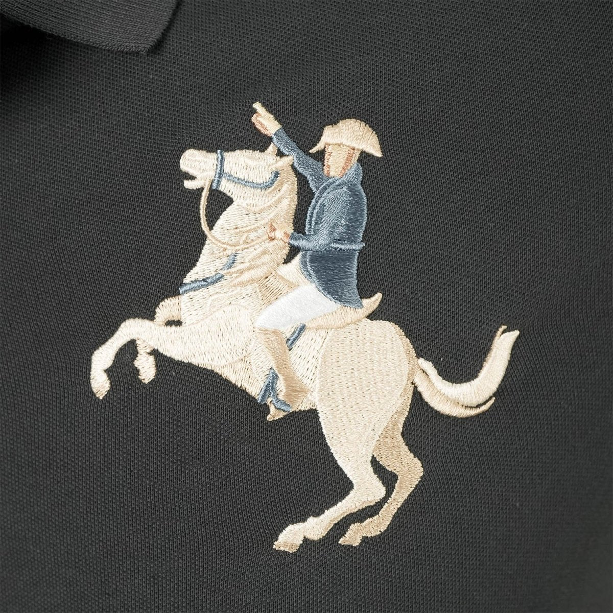 Men's Slim Fit Cotton Short Sleeve Napoleon Polo - Giordano