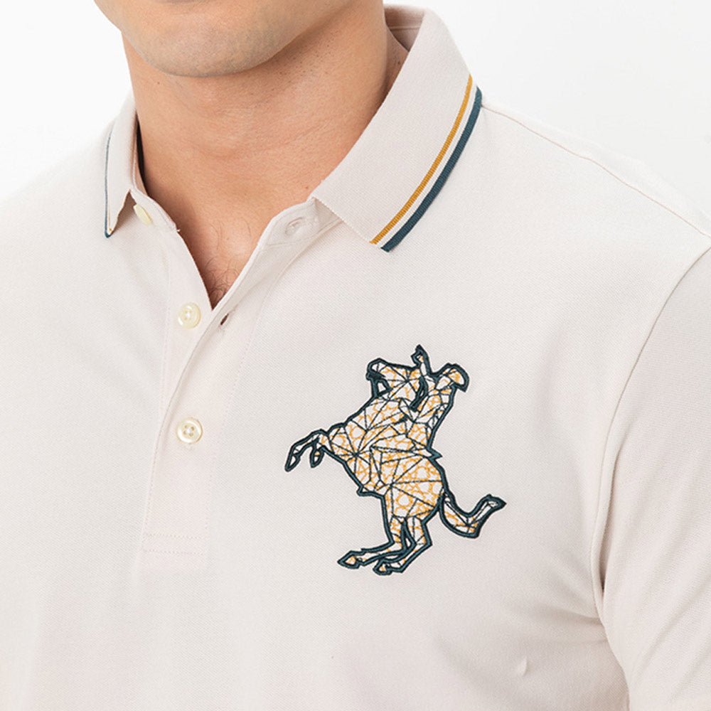 Men's Slim Fit Cotton Short Sleeve Napoleon Polo S - Shop Giordano