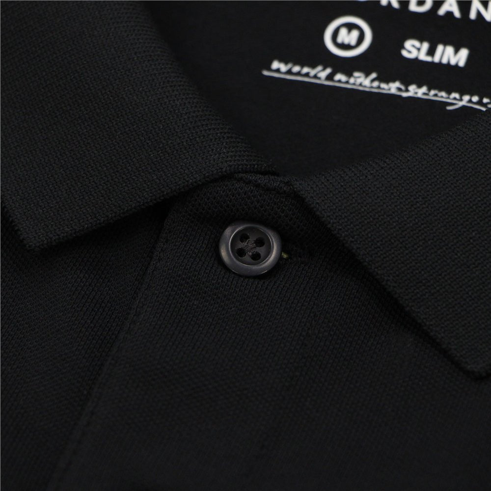 Men's Slim Fit Cotton Short Sleeve Napoleon Polo S - Shop Giordano