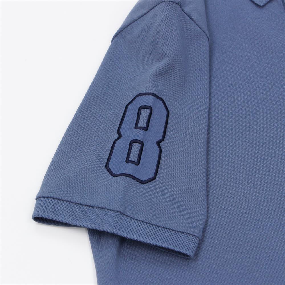 Men's Slim Fit Cotton Short Sleeve Napoleon Polo - Giordano