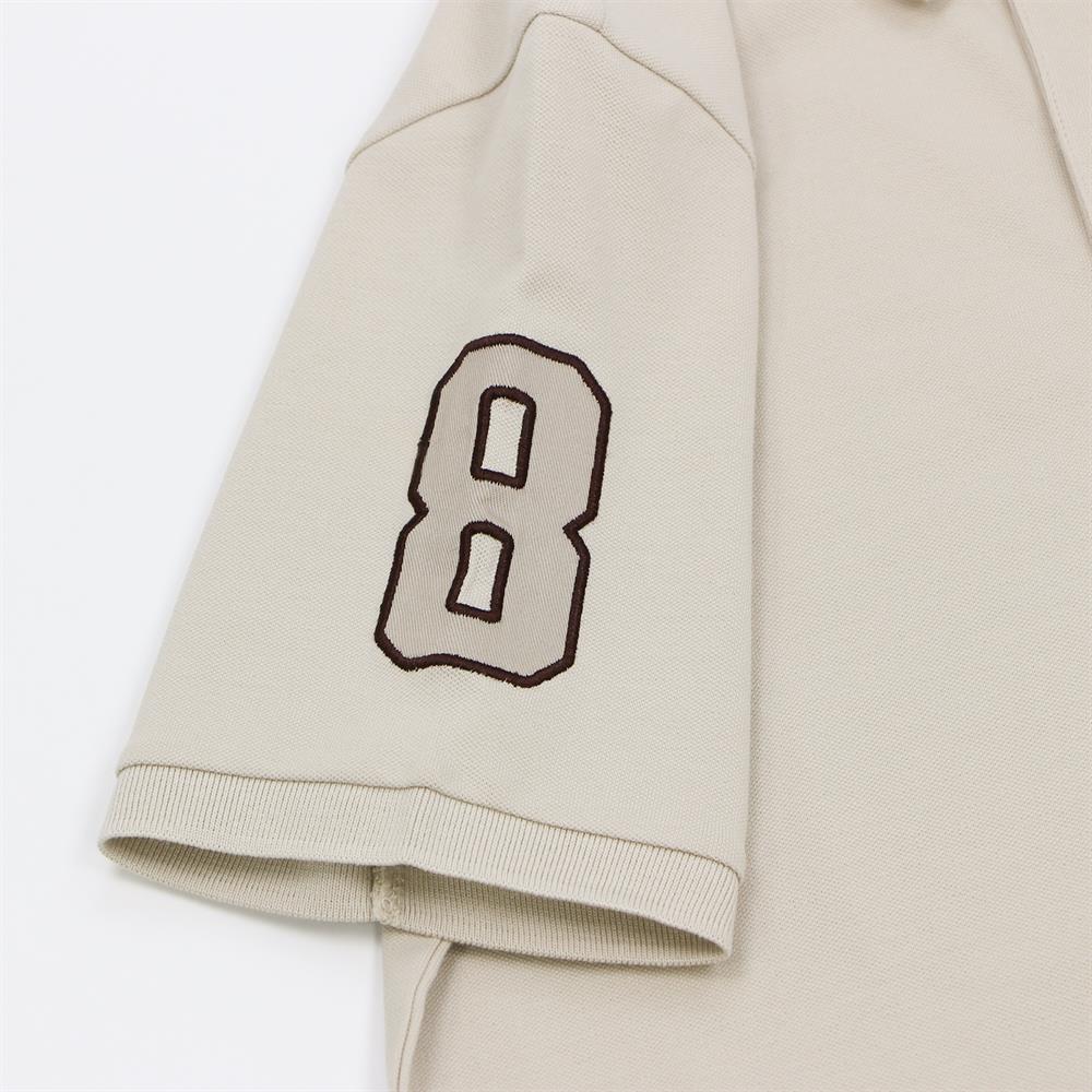 Men's Slim Fit Cotton Short Sleeve Napoleon Polo - Giordano