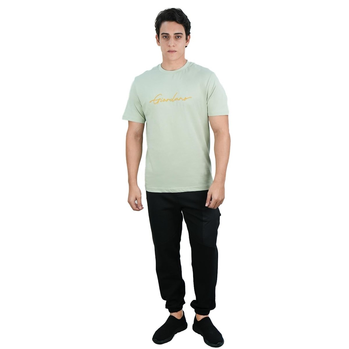 Men's Slim Fit Cotton Signature Print Tee - Giordano