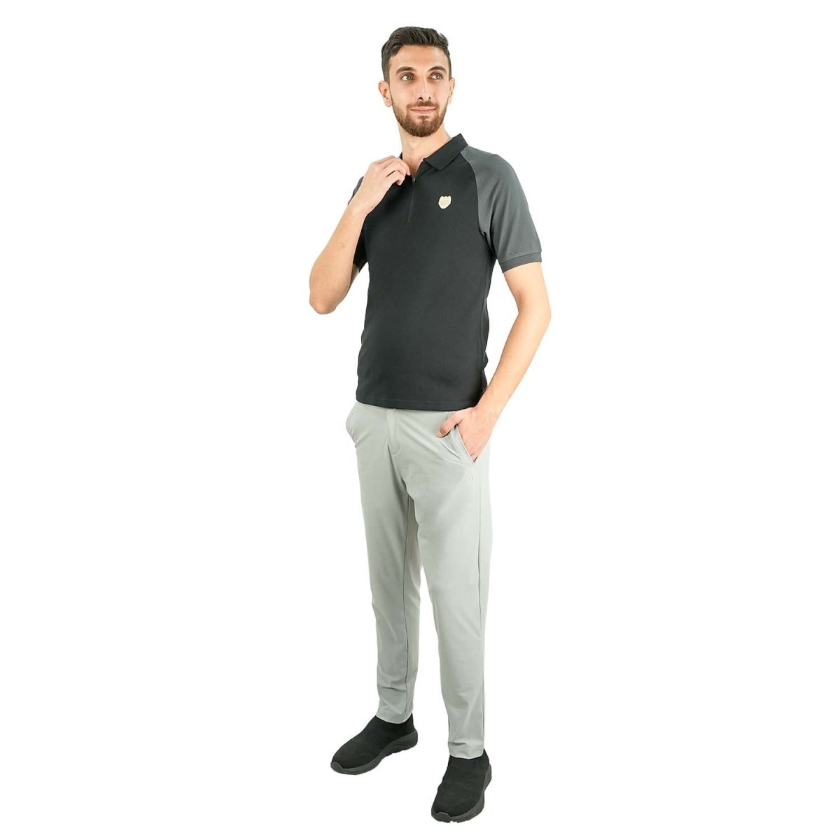 Men's Slim Fit Embroidered Infinite Polo - Giordano