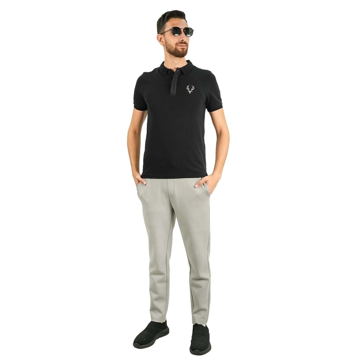 Men's Slim Fit Embroidered Infinite Polo - Giordano