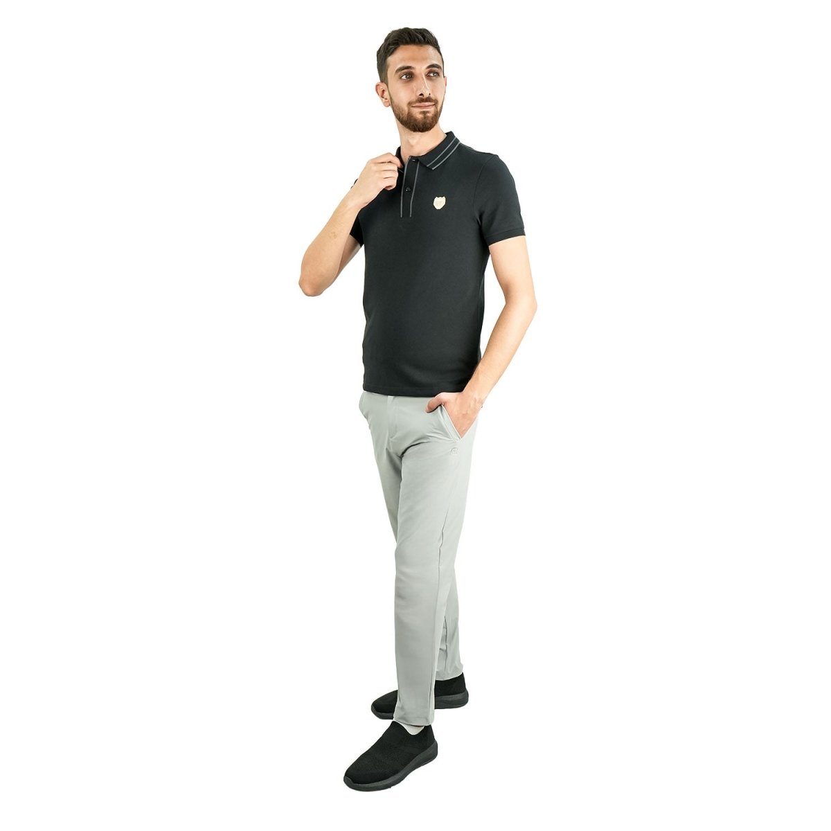 Men's Slim Fit Embroidered Infinite Polo - Giordano