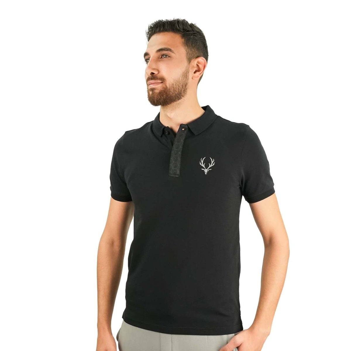 Men's Slim Fit Embroidered Infinite Polo - Giordano