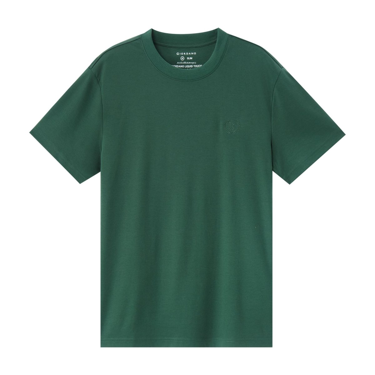 Men's Slim Fit Liquid Touch Smart Collar Tee - Giordano
