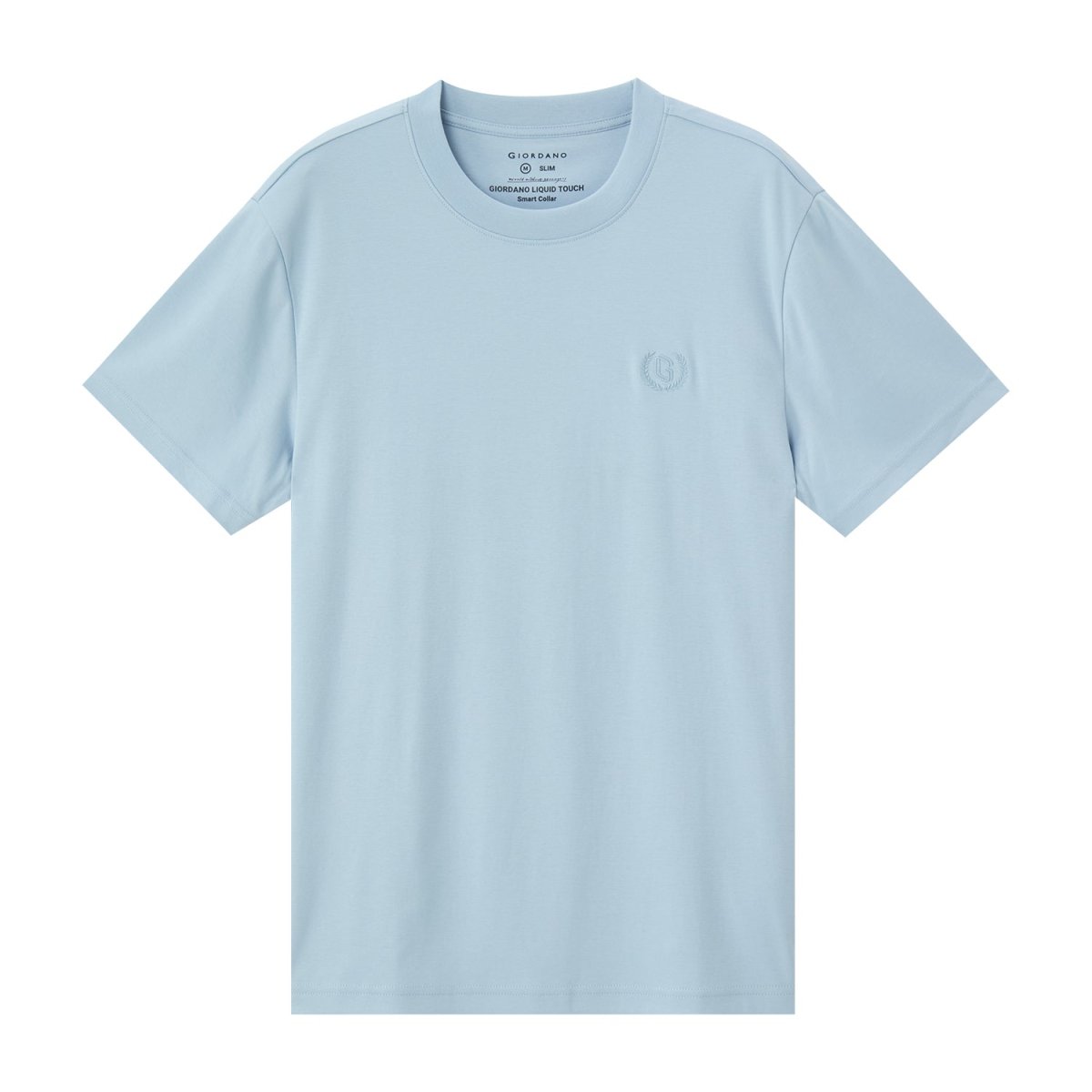 Men's Slim Fit Liquid Touch Smart Collar Tee - Giordano