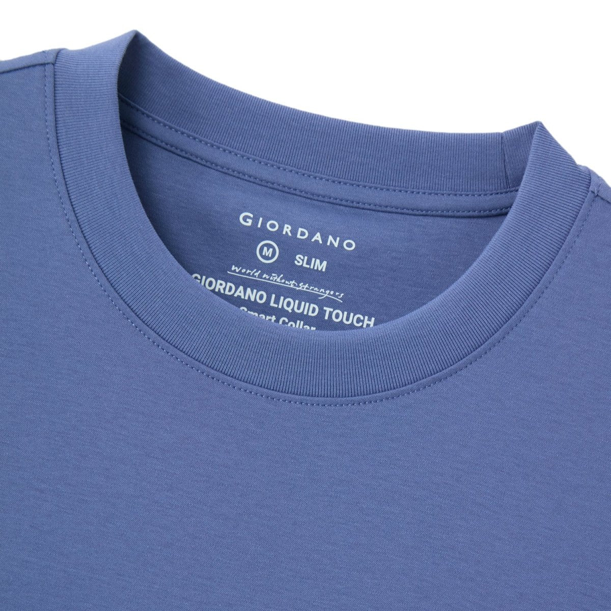 Men's Slim Fit Liquid Touch Smart Collar Tee - Giordano