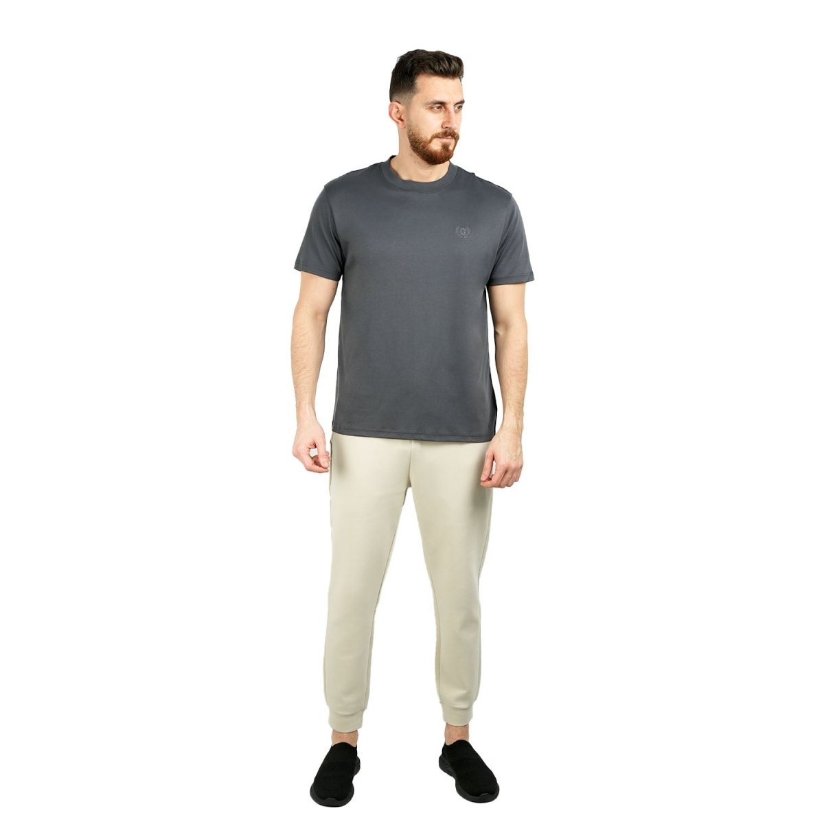 Men's Slim Fit Liquid Touch Smart Collar Tee - Giordano