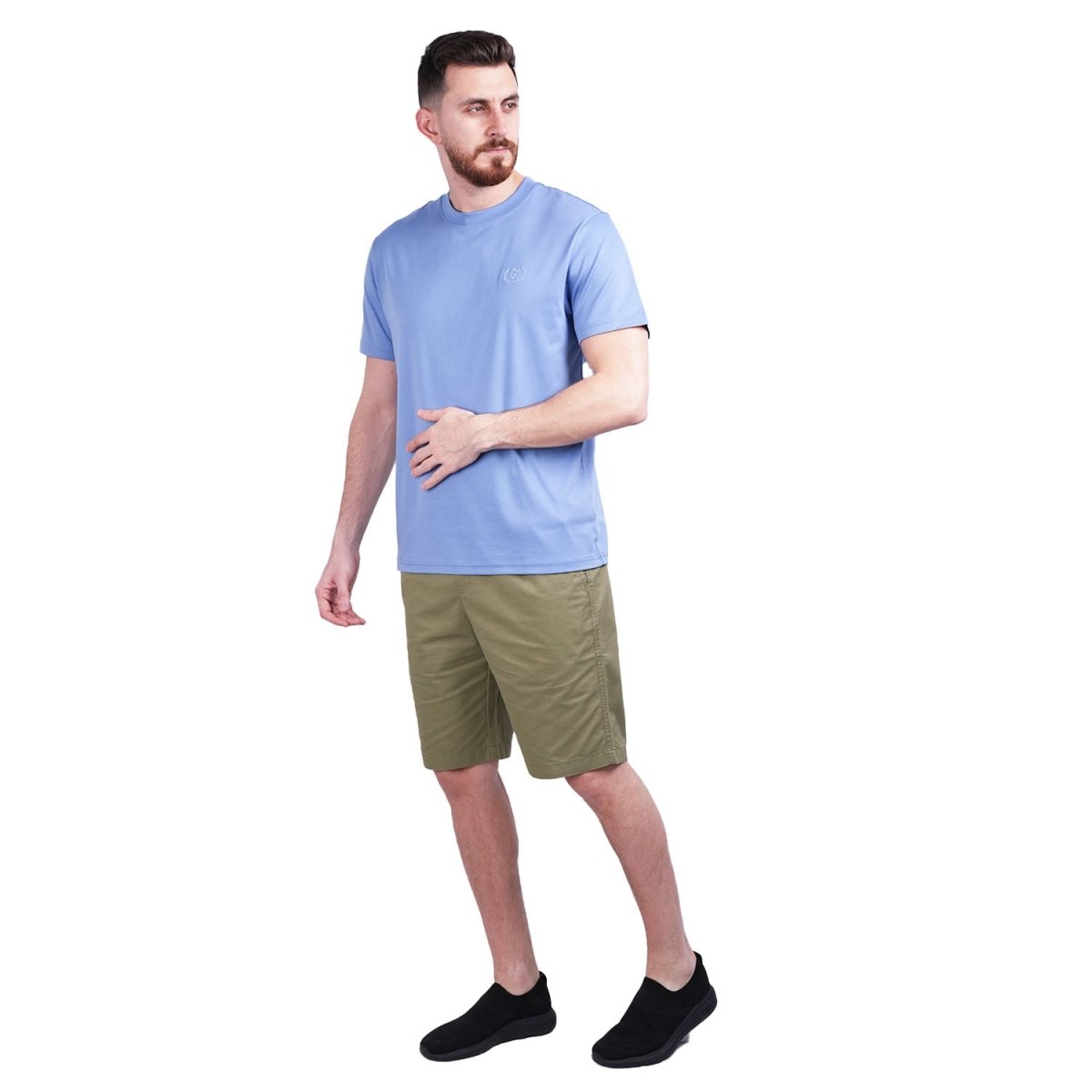 Men's Slim Fit Liquid Touch Smart Collar Tee - Giordano