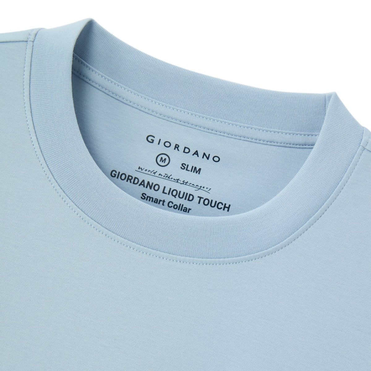 Men's Slim Fit Liquid Touch Smart Collar Tee - Giordano