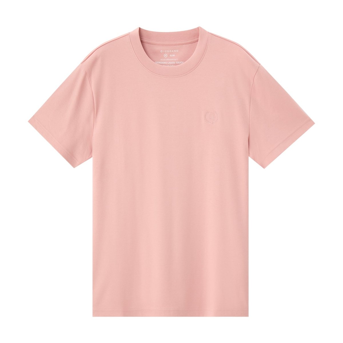 Men's Slim Fit Liquid Touch Smart Collar Tee - Giordano