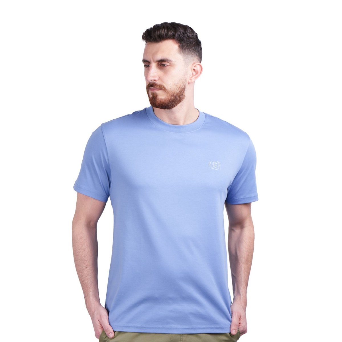 Men's Slim Fit Liquid Touch Smart Collar Tee - Giordano