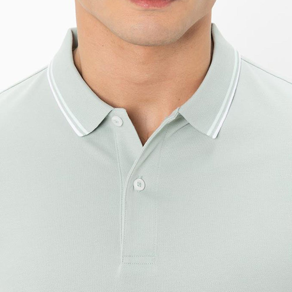 Men's Slim Fit Pique Polo: Elevated Comfort, Modern Style - Giordano