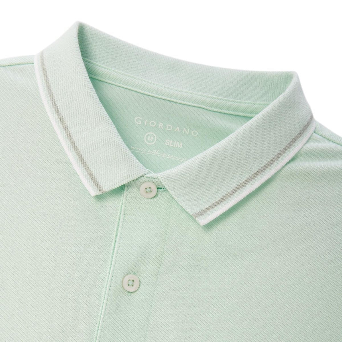 Men's Slim Fit Pique Polo: Elevated Comfort, Modern Style - Giordano
