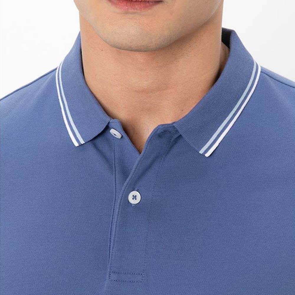 Men's Slim Fit Pique Polo: Elevated Comfort, Modern Style - Giordano