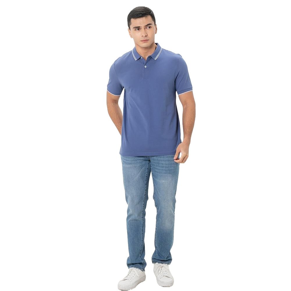 Men's Slim Fit Pique Polo: Elevated Comfort, Modern Style - Giordano