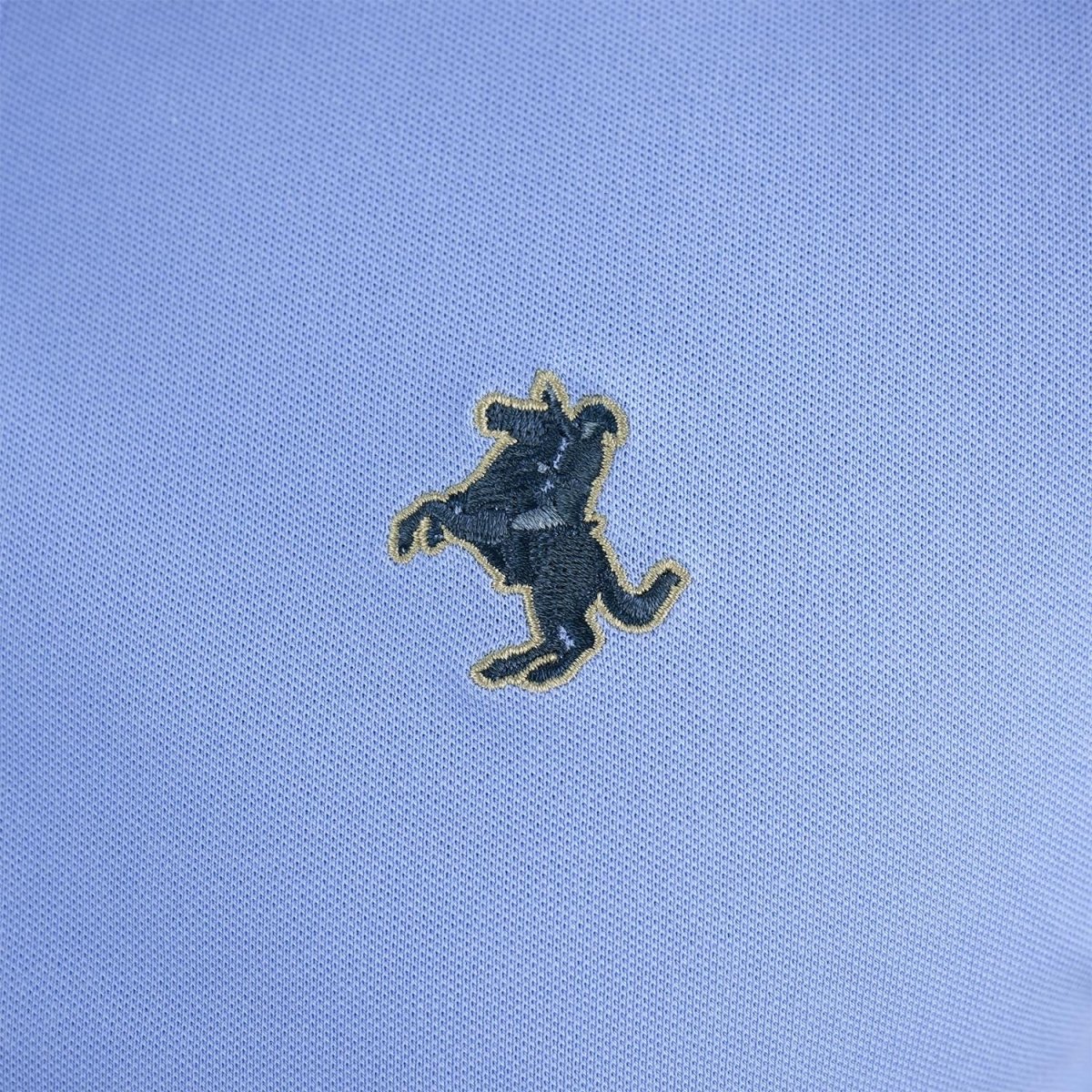 Men's Slim Fit Polo: Cotton Lycra Pique With Small Napoleon Embroidery - Giordano