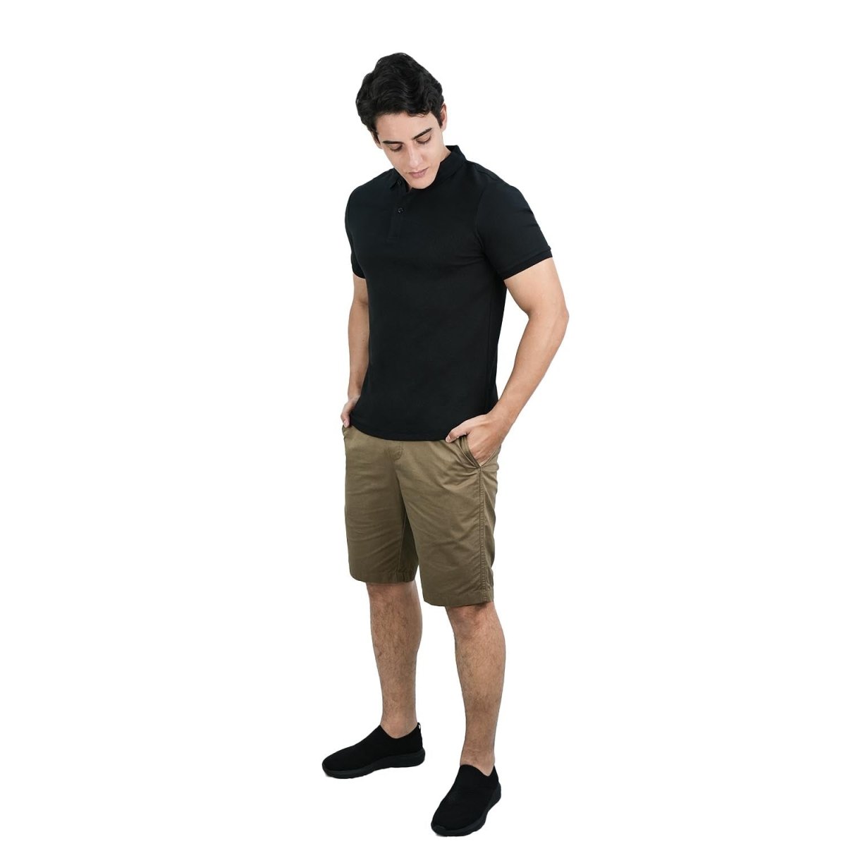 Men's Slim Fit Polo: Premium 3G Stretch Waffle S - Shop Giordano