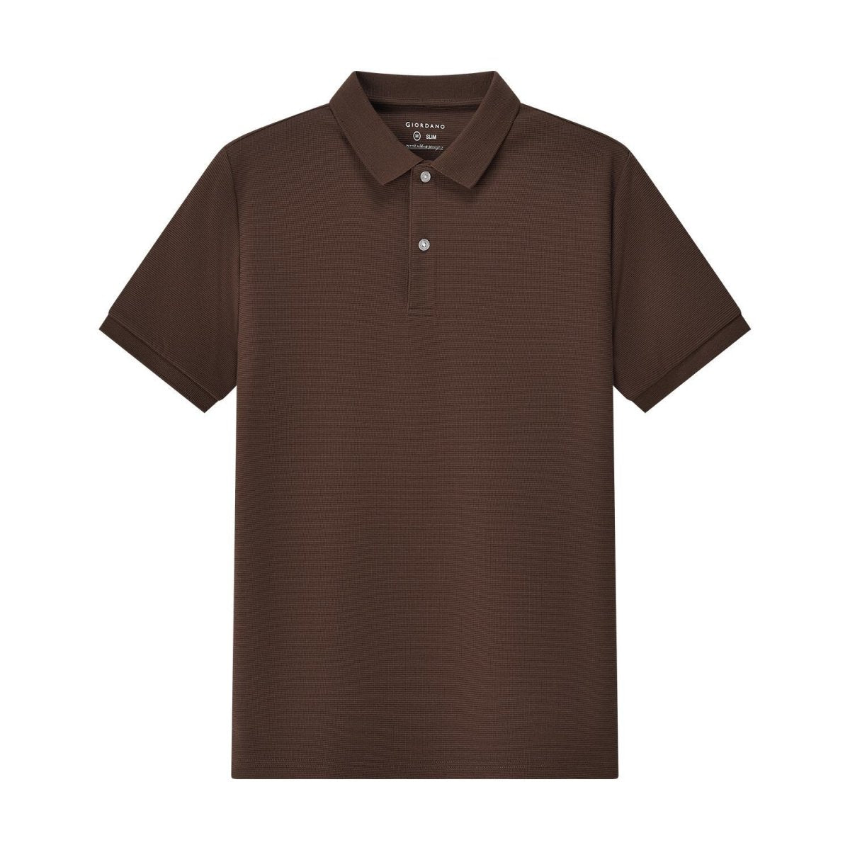 Men's Slim Fit Polo: Premium 3G Stretch Waffle - Giordano