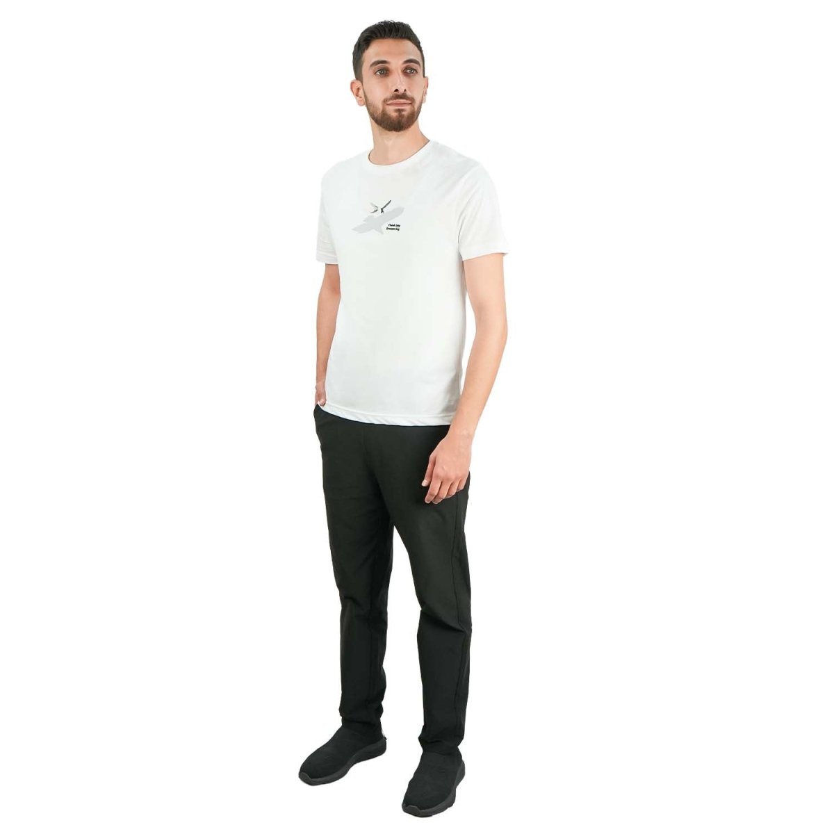 Men's Slim Fit Print Tee - Cotton Jersey, Crew Neck, Short Sleeve - Giordano