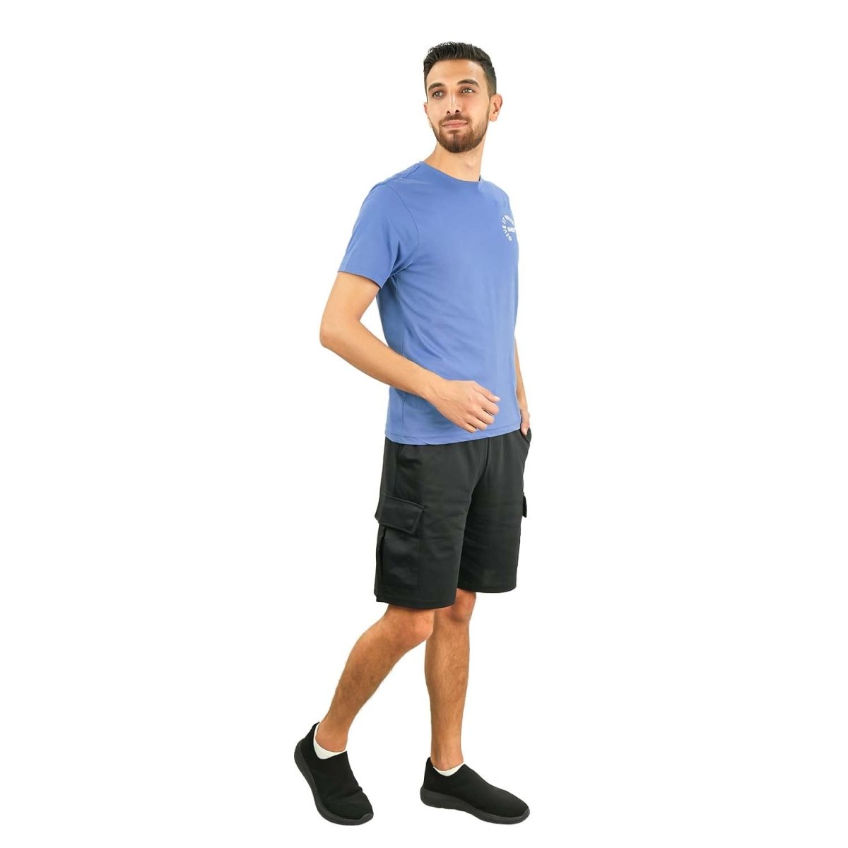 Men's Slim Fit Print Tee - Cotton Jersey, Crew Neck, Short Sleeve - Giordano
