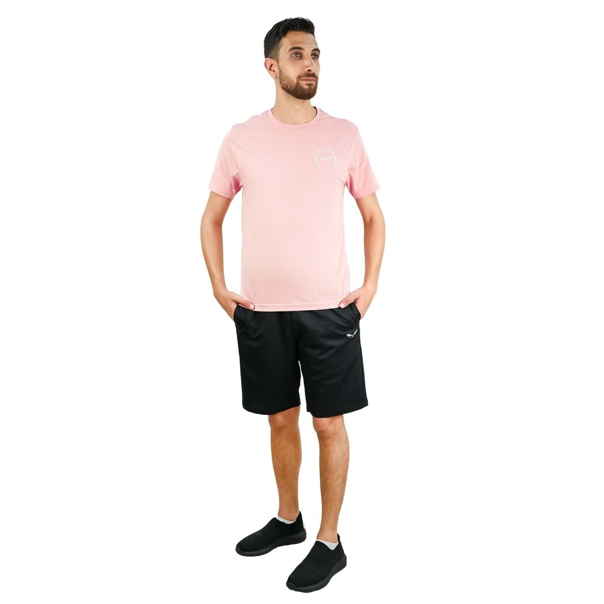 Men's Slim Fit Print Tee - Cotton Jersey, Crew Neck, Short Sleeve - Giordano
