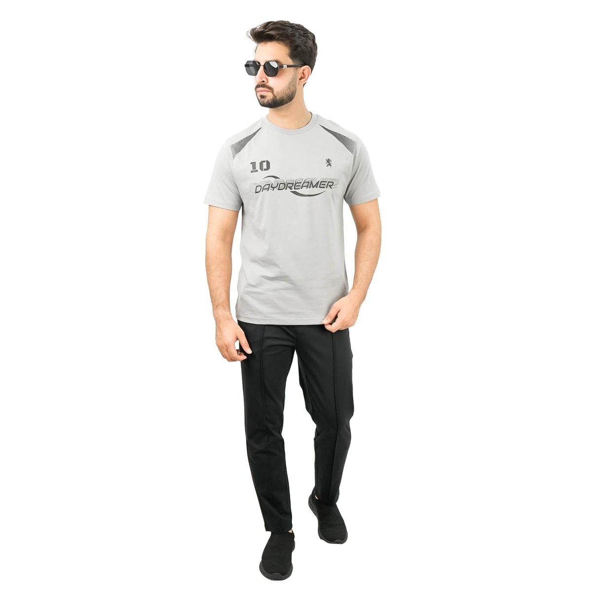 Men's Slim Fit Print Tee - Cotton Jersey, Crew Neck, Short Sleeve - Giordano