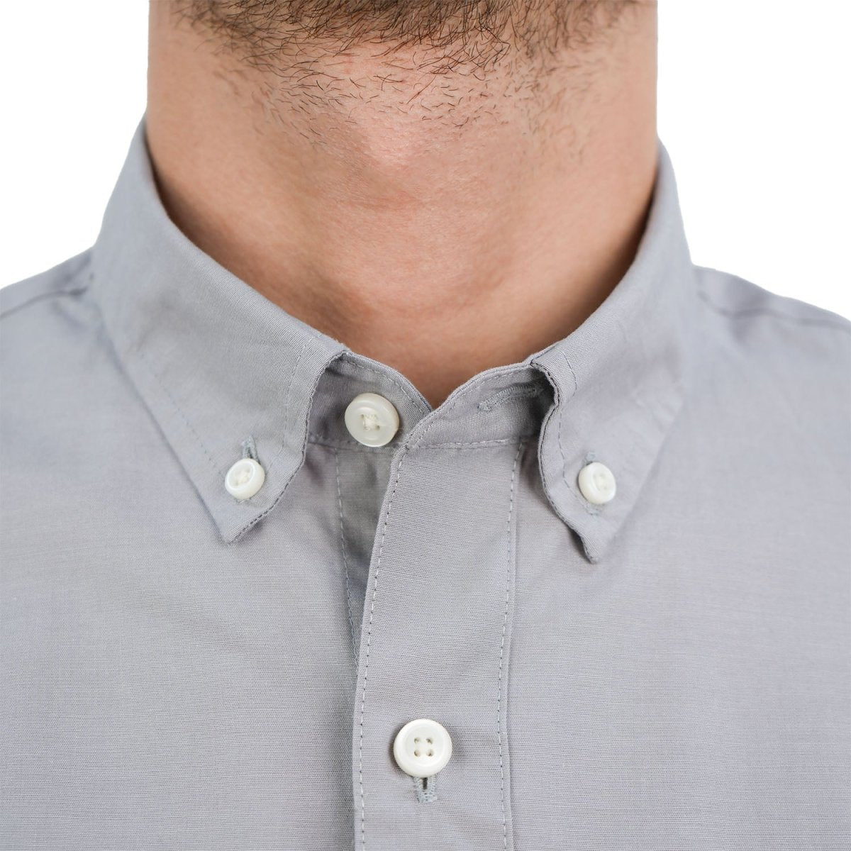 Men's Slim Fit Shirt: 100% Cotton Poplin, Long Sleeve - Giordano