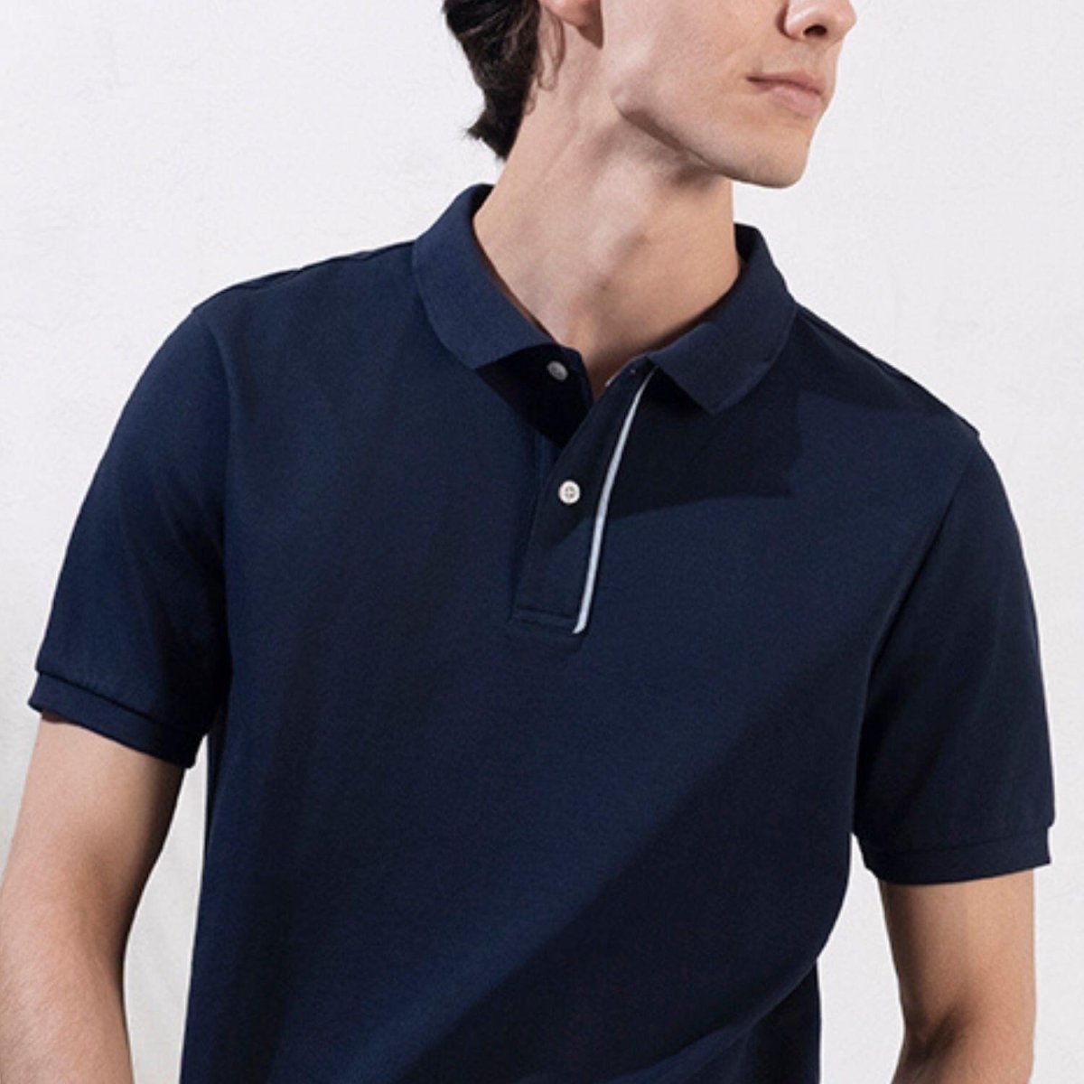 Men's Slim Fit Solid Pique Polo - Giordano