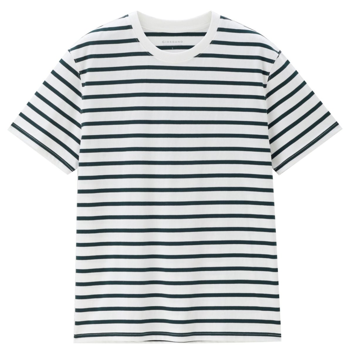 Men’S Slim Fit Striped Crew Neck Tee | Korea Collection - Giordano