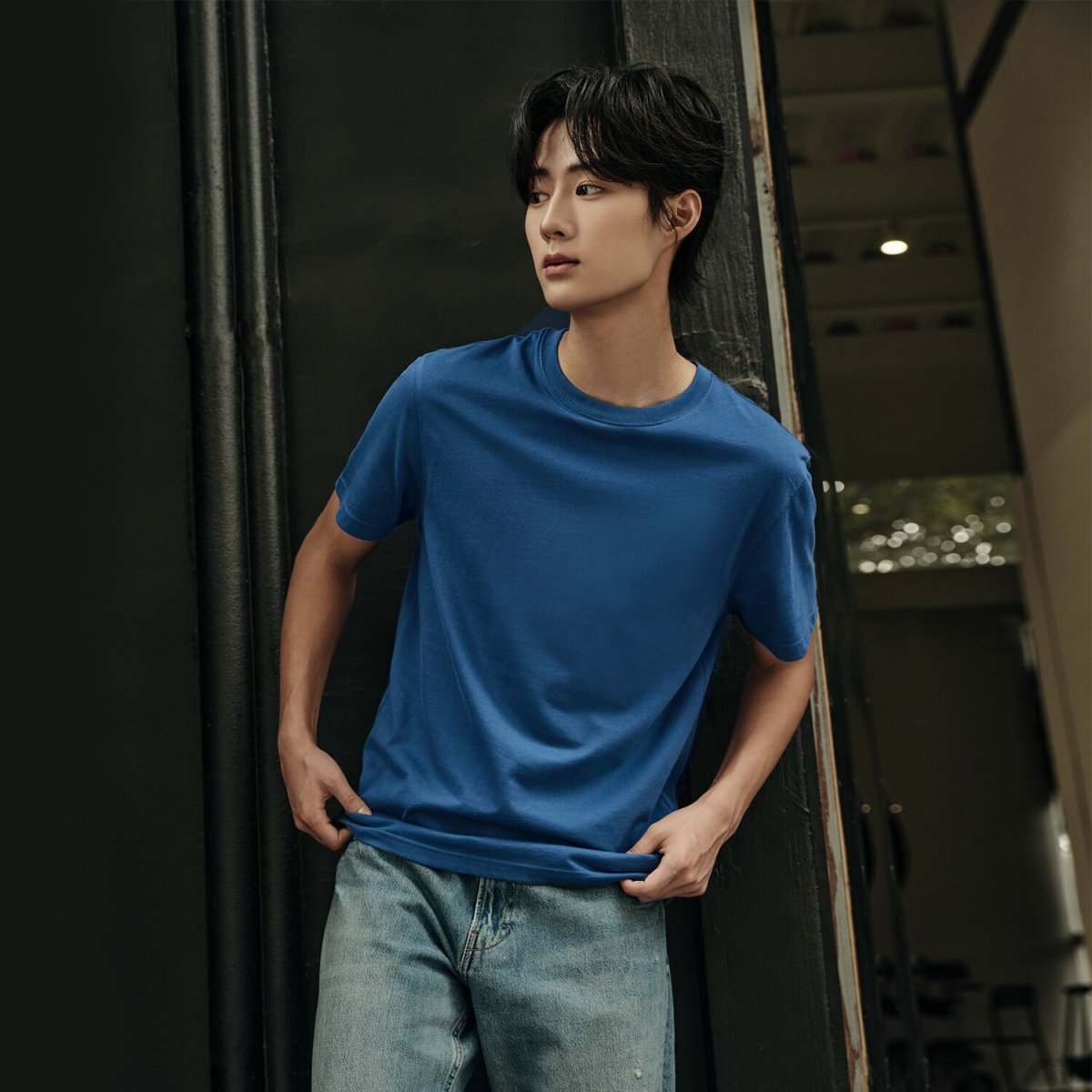 Men’S Slim Fit Tee –Lightweight & Everyday Comfort | Korea Collection - Giordano