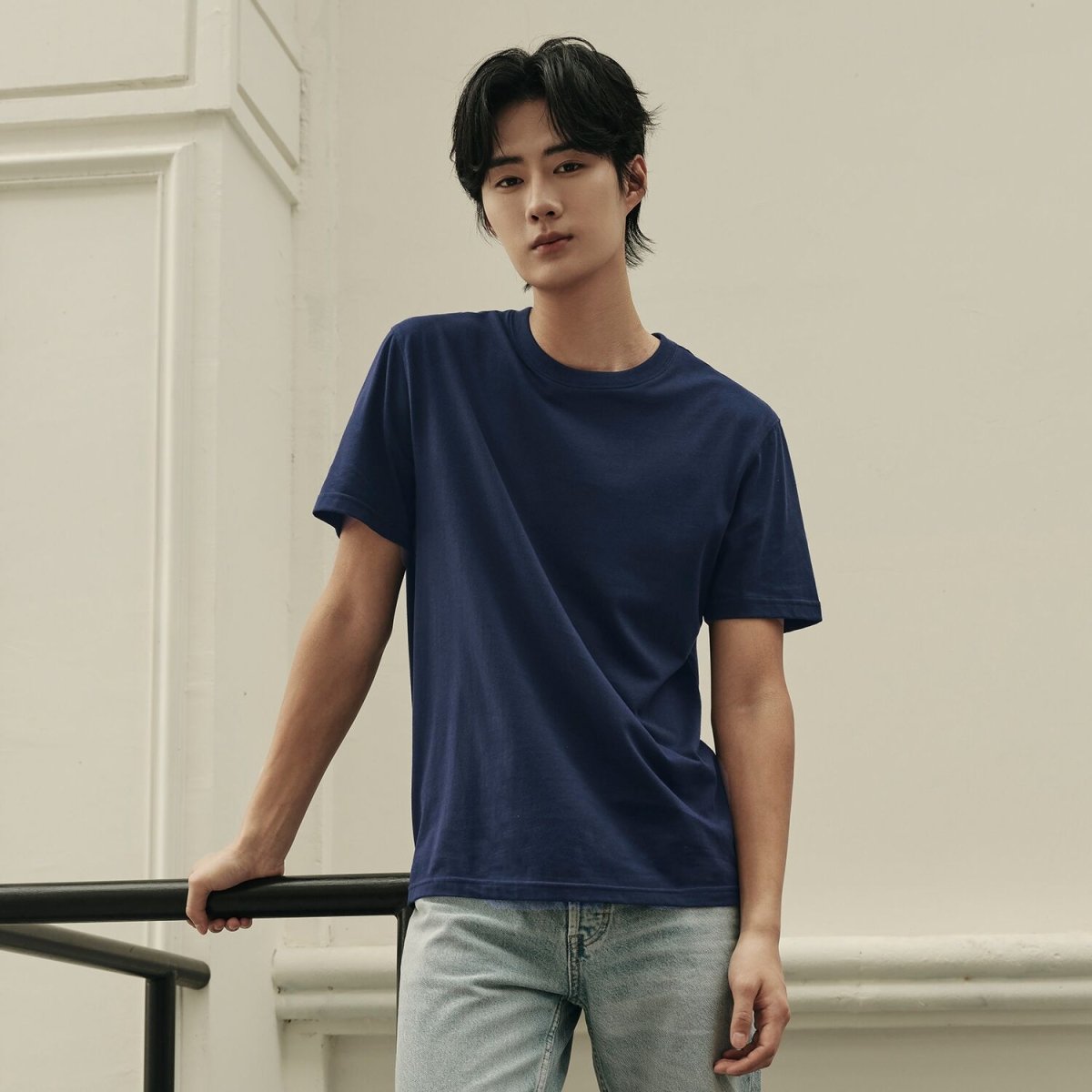 Men’S Slim Fit Tee –Lightweight & Everyday Comfort | Korea Collection - Giordano