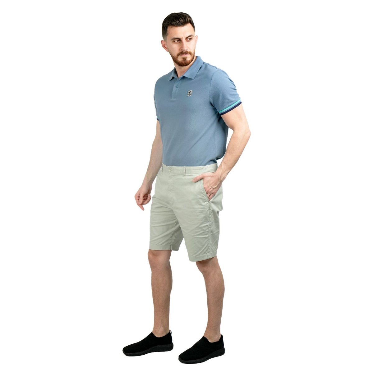Men's Slim Fit Twill Bermuda Shorts - Giordano