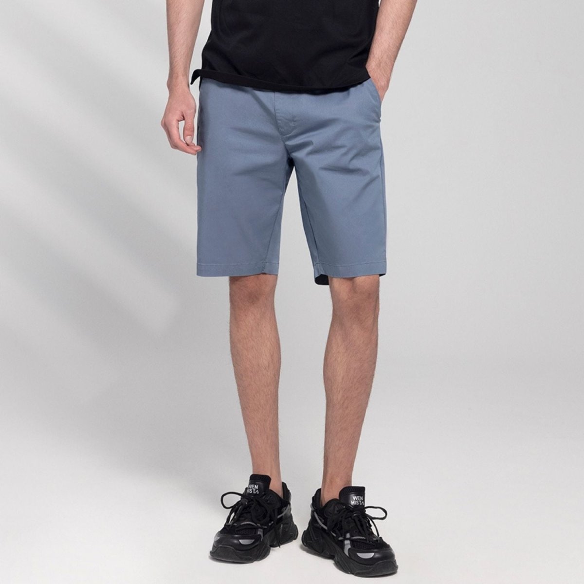 Men's Slim Fit Twill Shorts - Comfortable & Flexible - Giordano
