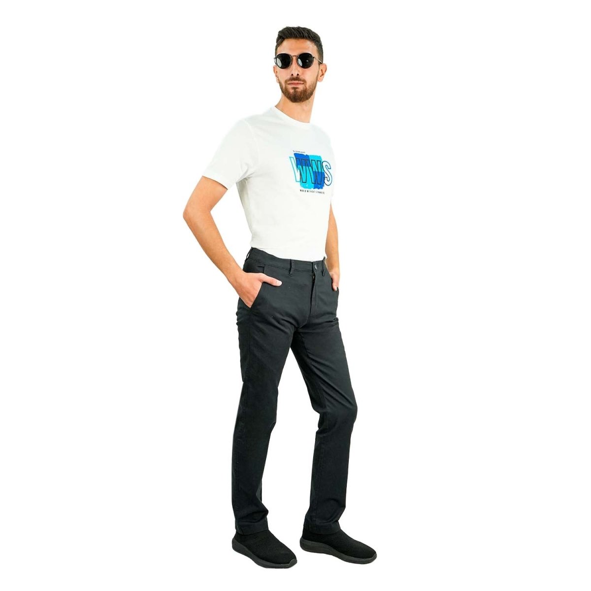Men's Slim Tapered Khakis - Giordano