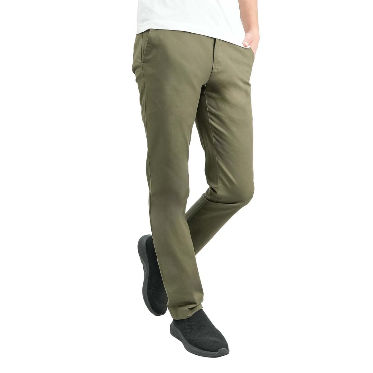 Men's Slim Tapered Khakis - Giordano