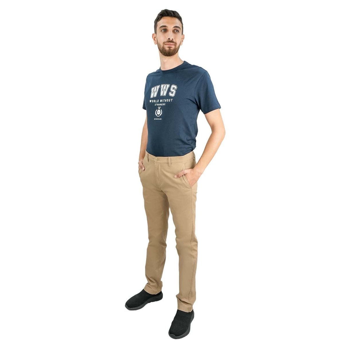 Men's Slim Tapered Khakis - Giordano
