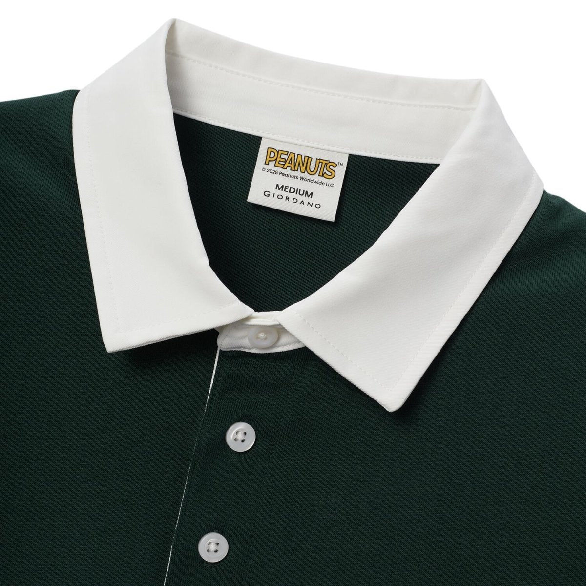 Men's Snoopy Bold Polo: Relaxed Fit, 100% Cotton Comfort - Giordano