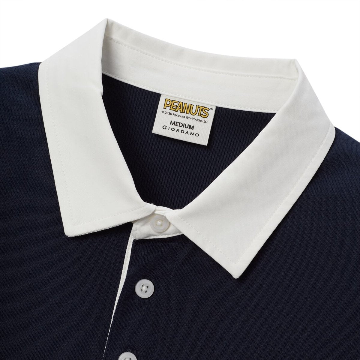 Men's Snoopy Bold Polo: Relaxed Fit, 100% Cotton Comfort - Giordano