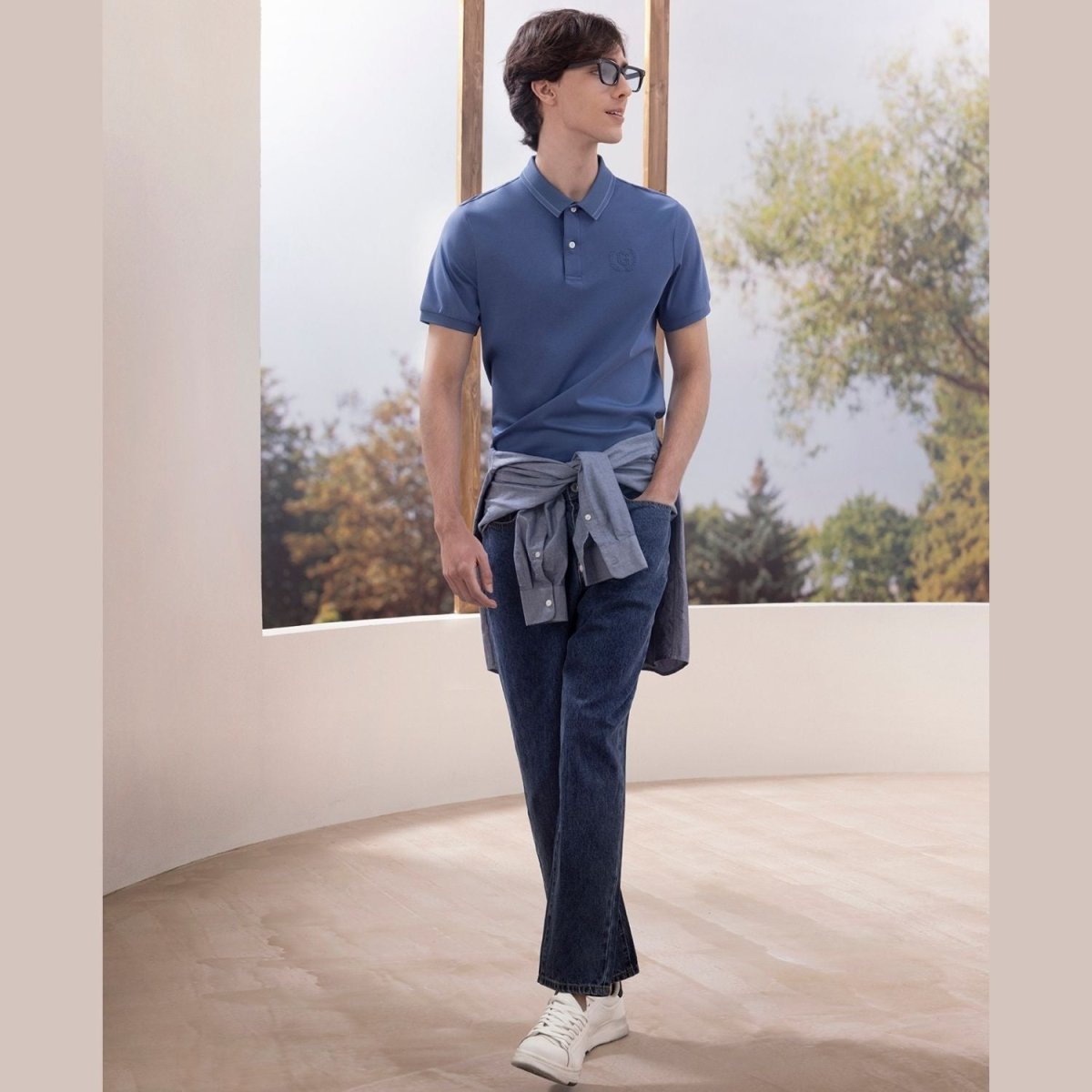 Men's Solid Liquid Touch Polo - Giordano